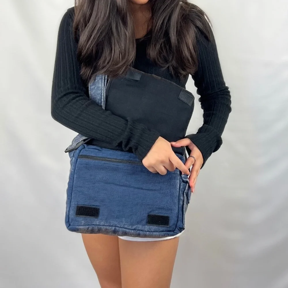 Washable Crossbody Messenger Bag Unisex Design Sustainable Gift - Picture 13 of 16